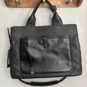 TUMI Nomad Drew East West BLACK Leather Tote Spring 2017 NWT  S048937D